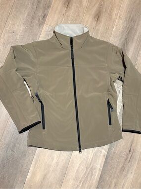 Port Authority Ladies Small Glacier Soft Shell Jacket Fleece Lined Brown L790